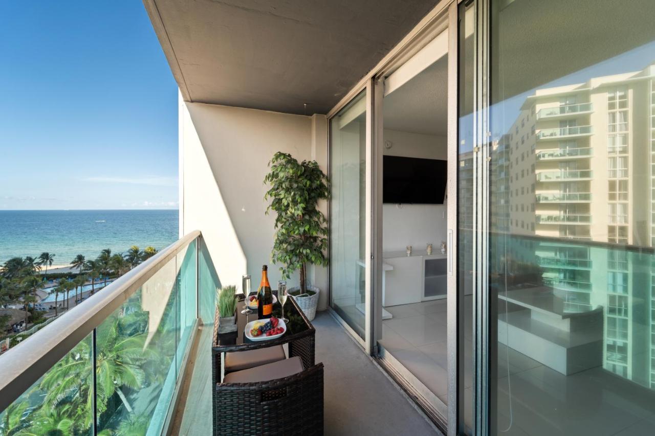 Luxury Beachfront Condo Private Beach Access, Pool & Game Room!!! 好莱坞 外观 照片